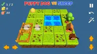 Puppy Dog vs Sheep - Funny Sokoban Game Screen Shot 9