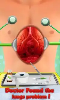 Pulmões Doctor Surgery Simulator: Jogo Hospital Screen Shot 2