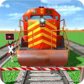 Real Railroad Train Crossing - Free Train Games