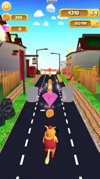 Cat Runner: subway bus surfing 3d Screen Shot 5