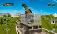 Jungle Dino Truck Transport 3D Screen Shot 3