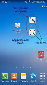 Aias Floating Dice Roller Screen Shot 2