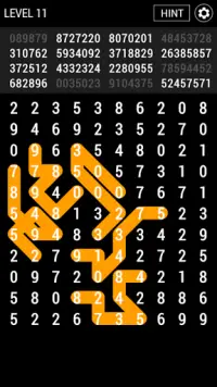 Number Search - Twisting Lines Screen Shot 0