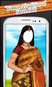 Women Traditional Saree Suit Screen Shot 0