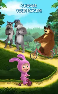 Masha e Orso: Giochi di Macchine da Corsa Gratis Screen Shot 9