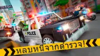 🚔 โม่งตำรวจรถแข่งรถหลบหนี 🚔 รถยนต์ขโมยเกม Screen Shot 5