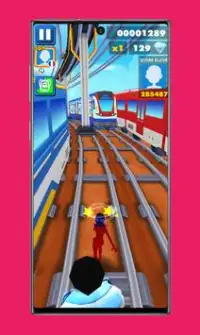 subway Lady Endless jump V3: cat runner noir jogos Screen Shot 7
