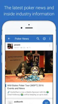 CardsChat Poker Forum Screen Shot 1