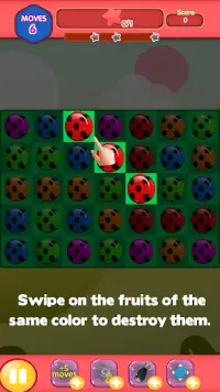 Ladybird Match 3 🐞 : swipe to crush Screen Shot 0