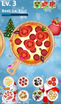 Christmas Pizza Cooking - Pizza Maker Kitchen Game Screen Shot 2