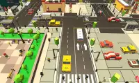 Blocky Taxi Car City Driving : Pixel Taxi Sim Game Screen Shot 2