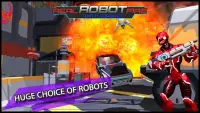 실제 로봇 화재 전장 : 무료 공상 과학 소방, 무한 로봇 전쟁, Screen Shot 0