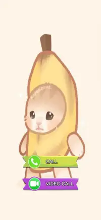 Banana Cat Happy Calling Screen Shot 0