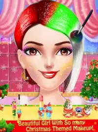 Christmas Salon Makeover & Dressup Game for Girls Screen Shot 2