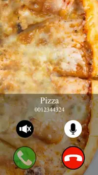 fake call and sms pizza game Screen Shot 2