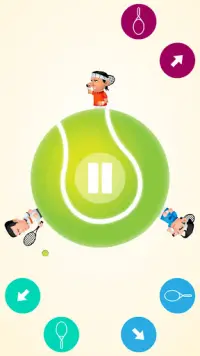 Circular Tennis 2 Player Games Screen Shot 3