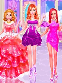 Pink Princess Dress Up Makeup Games For Girls Screen Shot 2