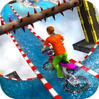 Kids Impossible Water Slide Moto Racing