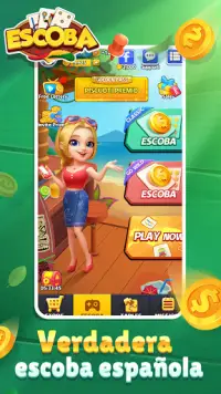 Escoba Online: Spanish card game Screen Shot 2