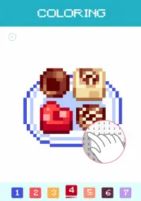 Pixel Art Food And Drink Color By Number Screen Shot 3