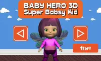 Bébé Hero 3D - Super Babsy Kid Screen Shot 1