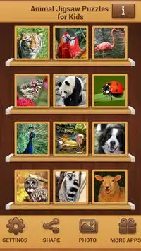 Puzzles de Animales para Niños Screen Shot 0