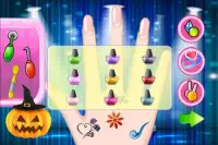 Halloween Nail Salon Art gái Screen Shot 4