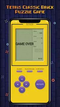 Tetris Classic Brick Block Puzzle Game Free 2021 Screen Shot 3