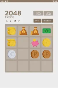 Big money 2048 🤑 Puzzle Game Screen Shot 6