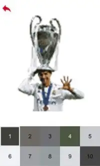 Cristiano Ronaldo Color by Number - Pixel Art Game Screen Shot 7