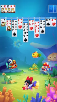 Spider Solitaire Fish Screen Shot 4