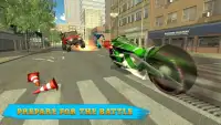 Трансформация Flying Bike Robot Epic Wars Screen Shot 1