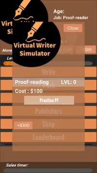 Virtual Writer Simulator Screen Shot 4