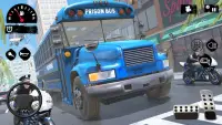 Police Bus Simulator Transport Driving Free Game Screen Shot 0
