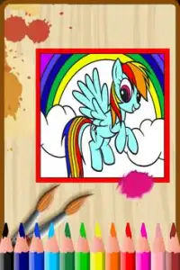 Coloring little pony game Screen Shot 0