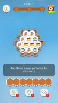 Hexagon Tile Match Screen Shot 0