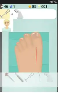 पैर की सर्जरी खेल Screen Shot 1