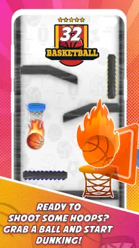 Dunk Ball: Shot The Hoop Basketball Hit Screen Shot 4