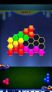 Neon Hexagon Block Puzzle Screen Shot 3