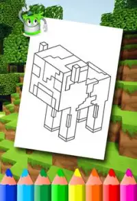 Minecraft Coloring Pages Screen Shot 4