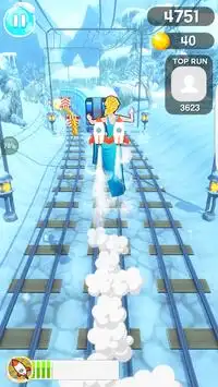 Subway Ice Princess Run Screen Shot 2