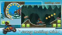 Rolling Motorbike-Crazy Stunt Rider Trial Race Screen Shot 1