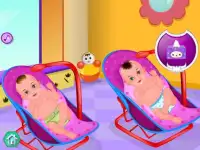 Twins Caring - Baby Games Screen Shot 11