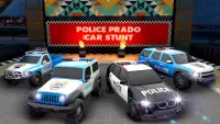 पुलिस प्राडो कार स्टंट रेसिंग: मेगा रैंप कार गेम्स Screen Shot 5