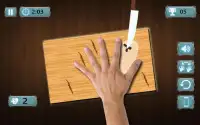 Hand Knife Hit - Finger Roulette Screen Shot 0