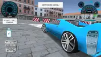 Das Fahren Eines Blauen Sportwagen Screen Shot 2