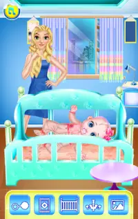 Neugeborene Baby & Mama : Kindertagesstätten-Spiel Screen Shot 4