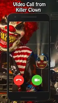 🤡 Video Call Killer Scary Clown Screen Shot 0