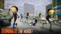 القناص Stickman: ألعاب Zombie Screen Shot 2