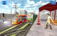 Modern City Train Driving Simulator 3D Screen Shot 2